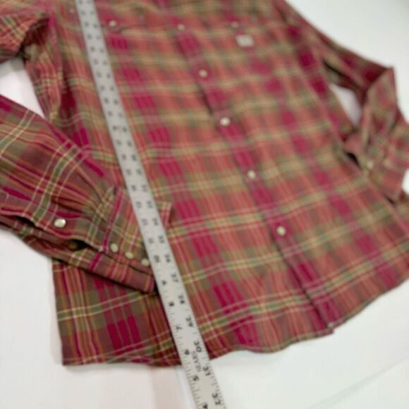 Denim & Supply Ralph Lauren Shirt women’s XXL Red Pearl Snap Button-Down Country - Picture 7 of 8